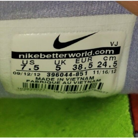 Nike Free 7.0 V2 Orange Low Top Lace Up Running Shoes Womens Size 7.5 - Picture 7 of 7